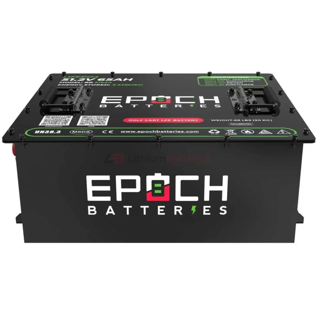 EPOCH Batteries Yamaha Drive (G29) Lithium Conversion Kit – 48V 65Ah (LiMax) - view 2
