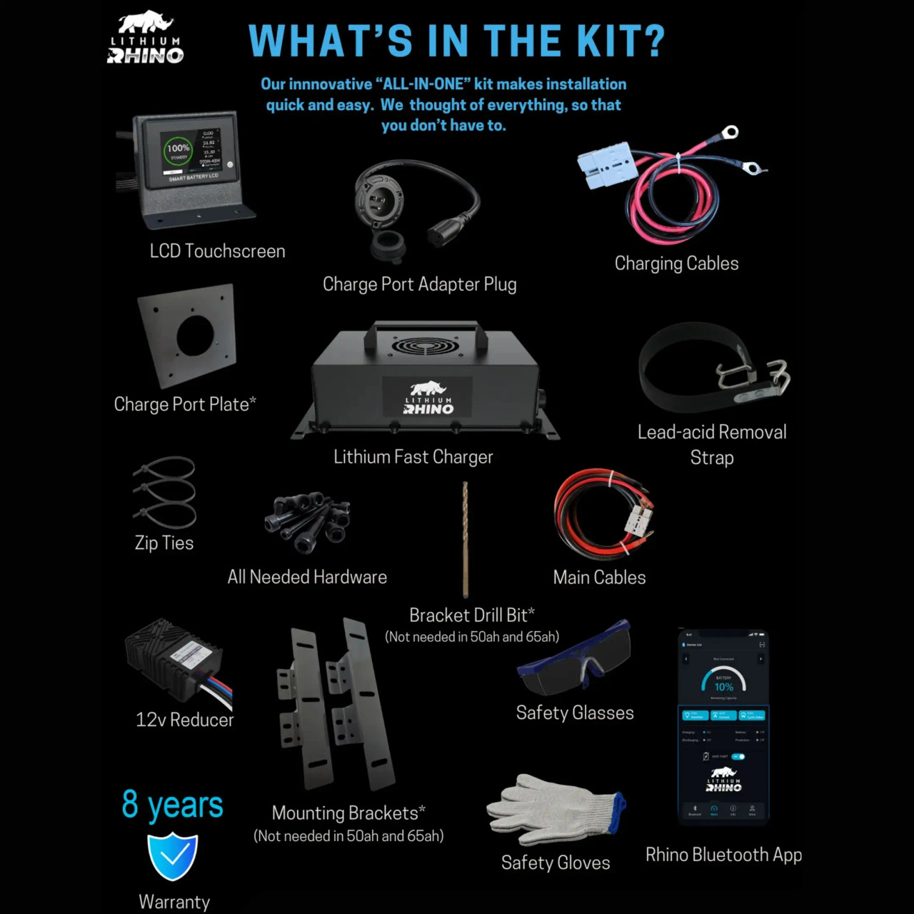 Lithium Rhino EZGO RXV Lithium Conversion Kit – 48V 105Ah - view 6