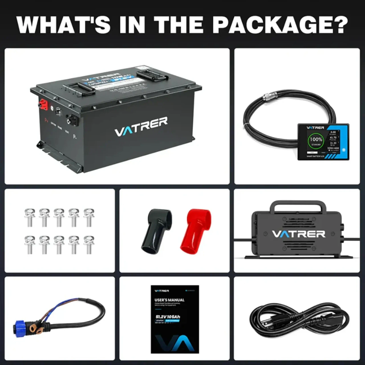 Vatrer EZGO TXT Lithium Conversion Kit – 48V 105Ah - view 5