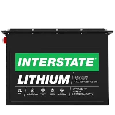 Interstate LIGC48V100 48V 100Ah Lithium (LiFePO4) Golf Cart Battery