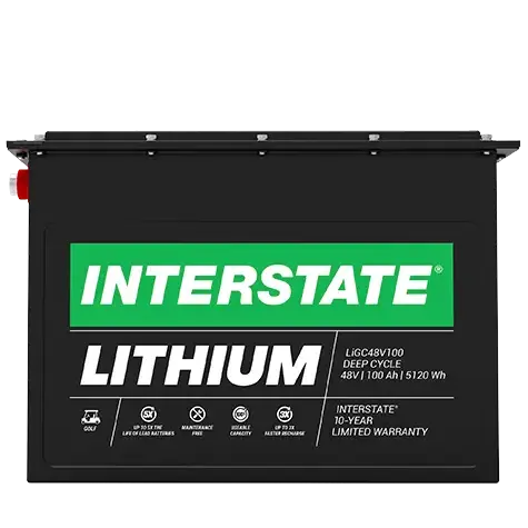 Interstate LIGC48V100 48V 100Ah Lithium (LiFePO4) Golf Cart Battery