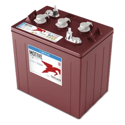 Trojan T-105 Plus 6V Flooded Deep-Cycle Golf Cart Battery (GC2, 225Ah)