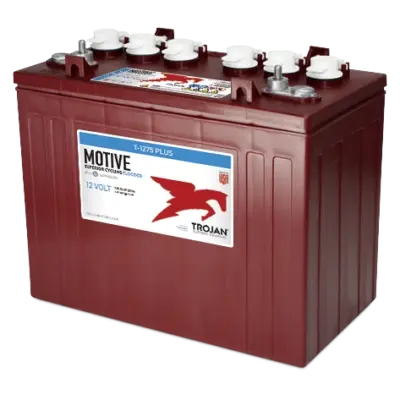 Trojan T-1275 Plus 12V Flooded Deep-Cycle Golf Cart Battery (GC12, 150Ah)