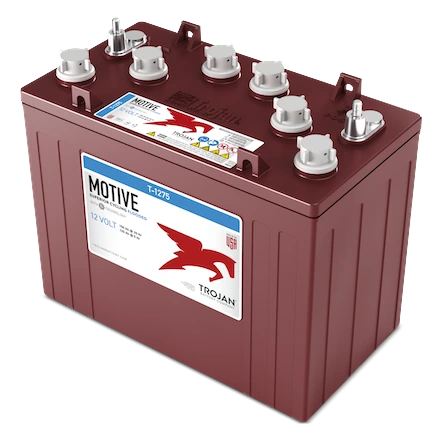 Trojan T-1275 12V Flooded Deep-Cycle Golf Cart Battery (GC12, 150Ah)