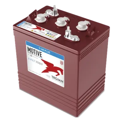 Trojan T-145 Plus 6V Flooded Deep-Cycle Golf Cart Battery (GC2H, 260Ah)