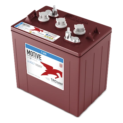 Trojan T-605 6V Flooded Deep-Cycle Golf Cart Battery (GC2, 210Ah)
